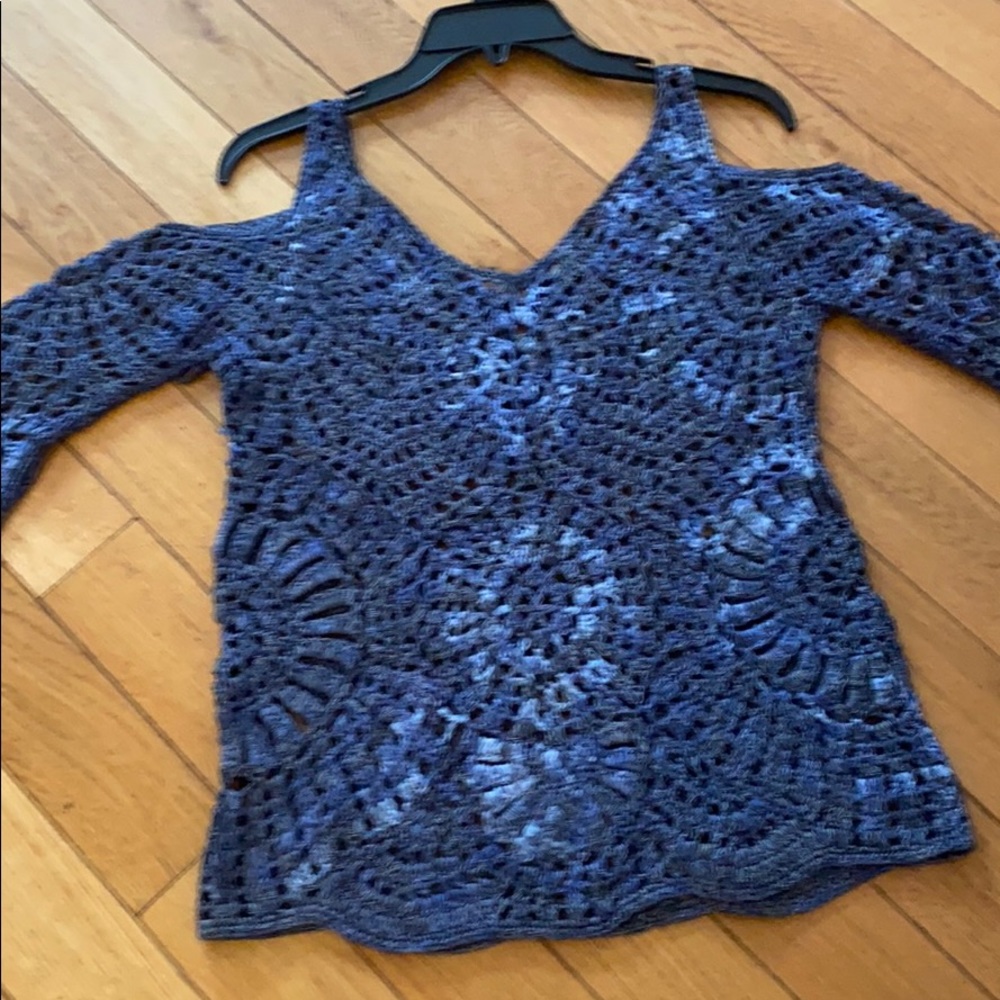 INC Loose Knit Cold Shoulder Sweater